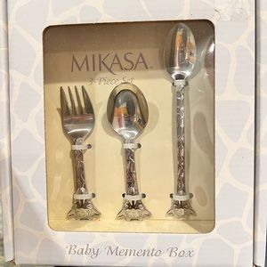 Mikasa 3 piece infant silverware set